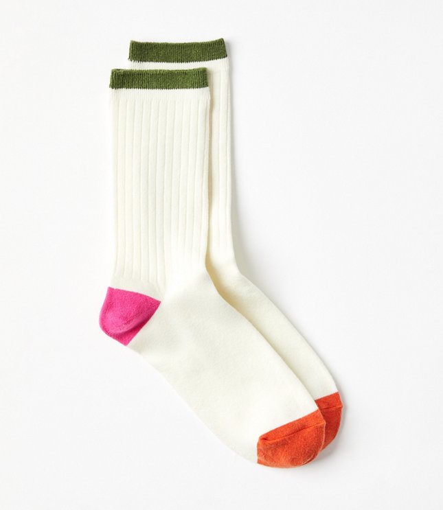 Colorblock Crew Socks