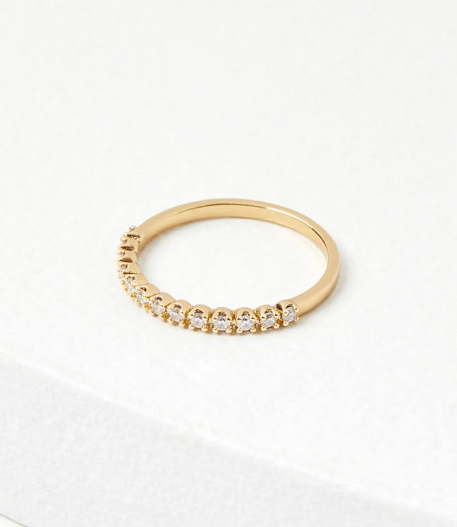 Loft Demi Fine Half Coverage Ring