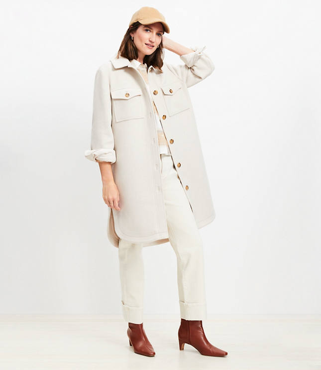 Tall Long Shirt Jacket