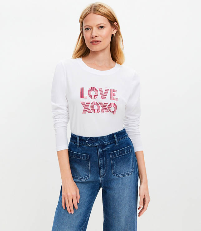 Love Xoxo Long Sleeve Everyday Tee