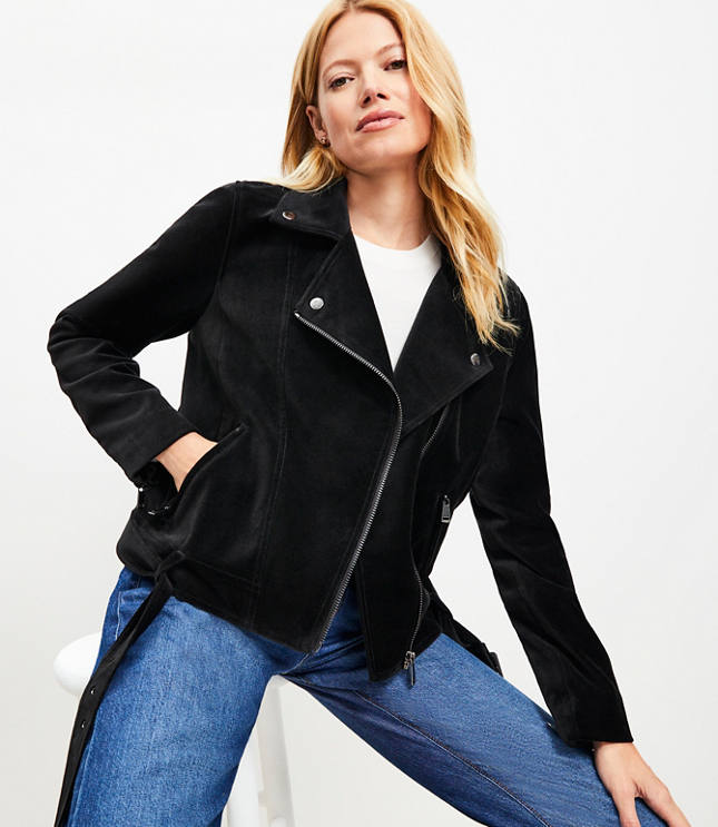 Velvet Moto Jacket