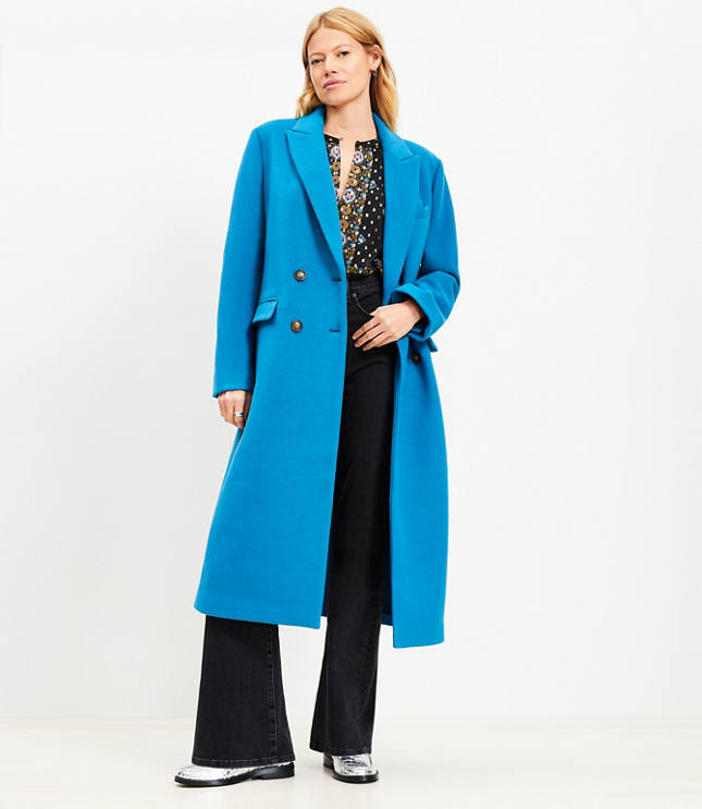 Petite Doubleface Double Breasted Coat