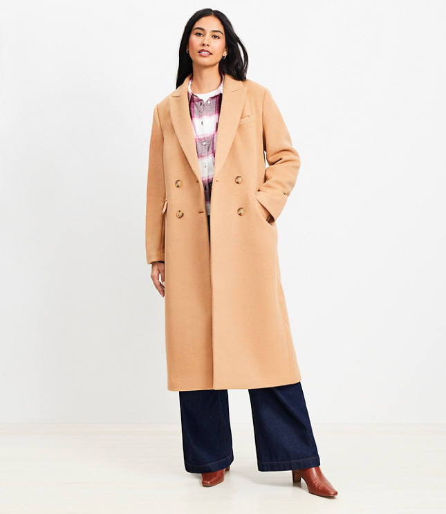 Petite Doubleface Double Breasted Coat