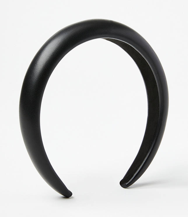 Loft Faux Leather Puffed Headband