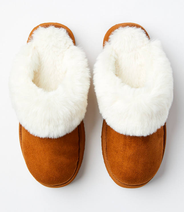 Fuzzy Slippers Loft Strappy Faux Fur Slippers Faux Fur Slide
