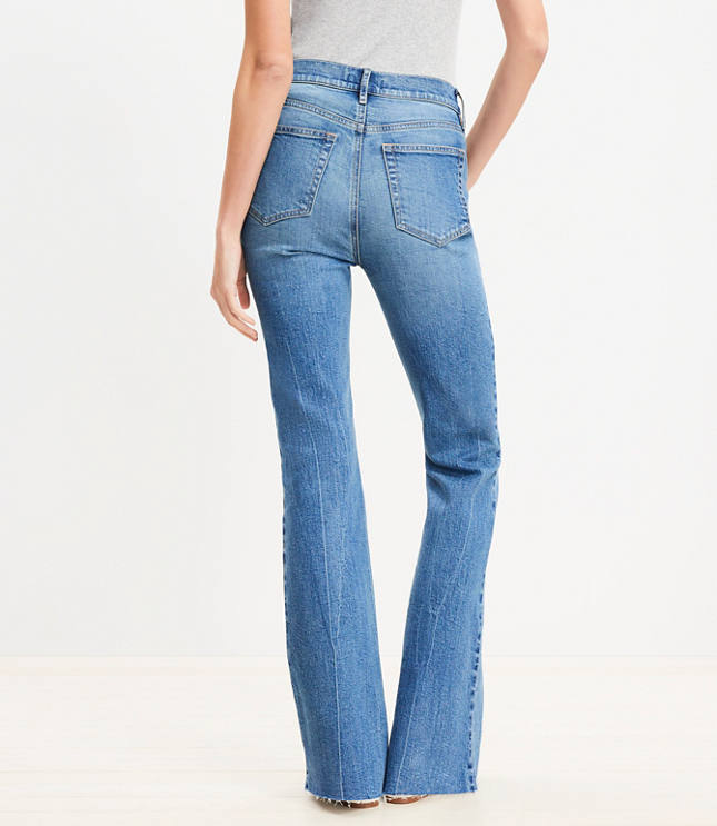 Fresh Cut High Rise Slim Flare Jeans in Classic Mid Wash