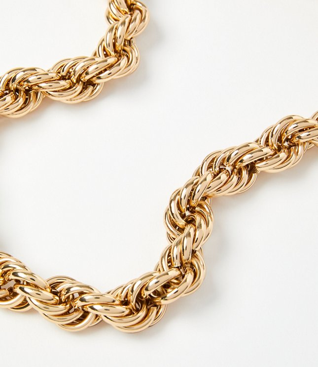 Rope Chain Statement Necklace