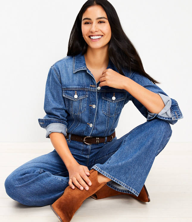 Denim Jumpsuit in Authentic Vintage Mid Wash