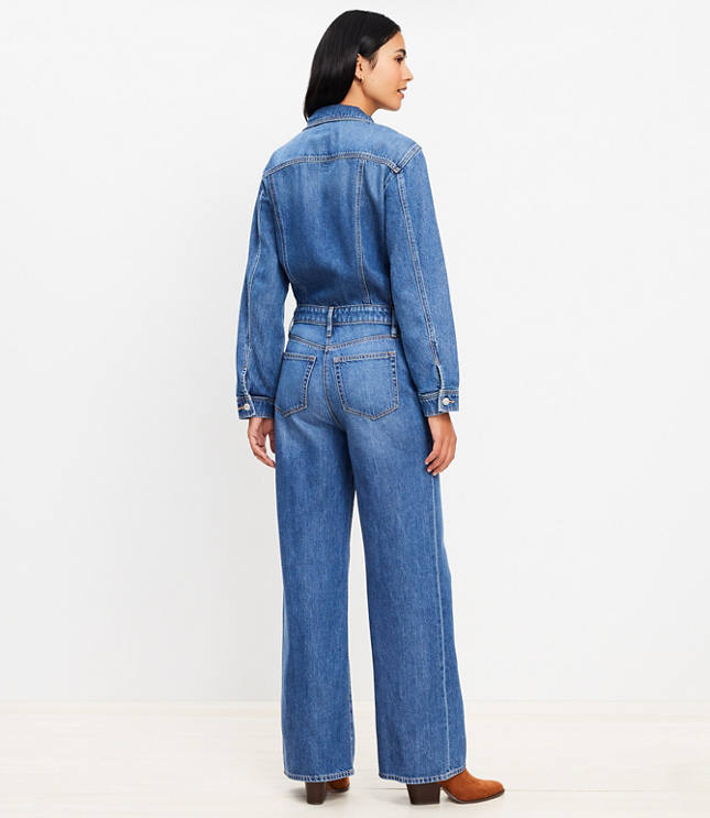 Denim Jumpsuit in Authentic Vintage Mid Wash