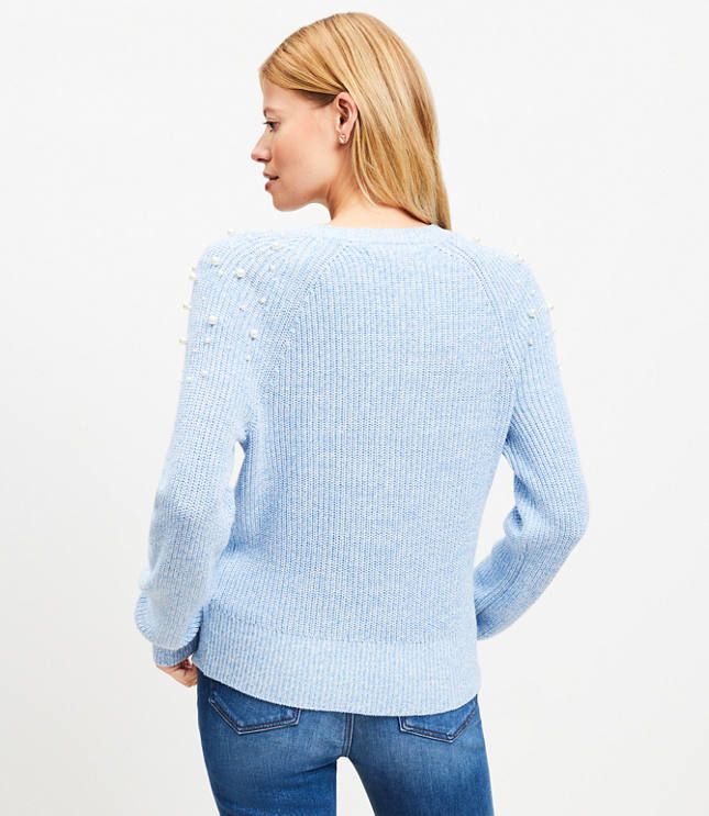 Petite Pearlized Raglan Sweater