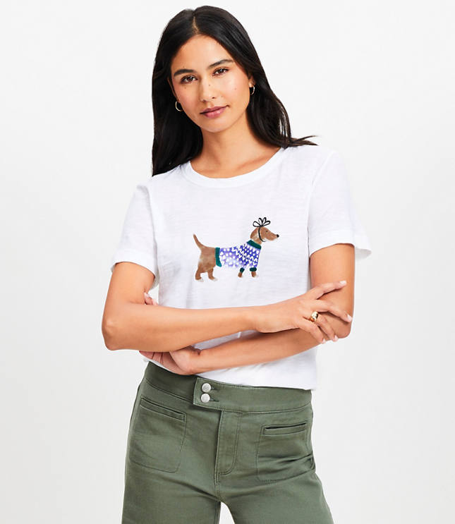 Festive Dog Everyday Crew Tee