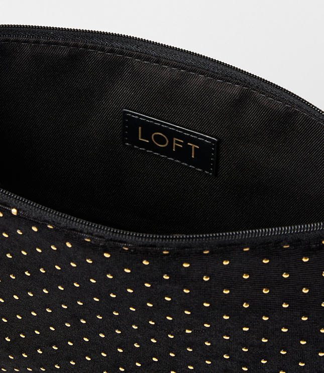 ESSENTIAL POUCH DOTTED BLACK