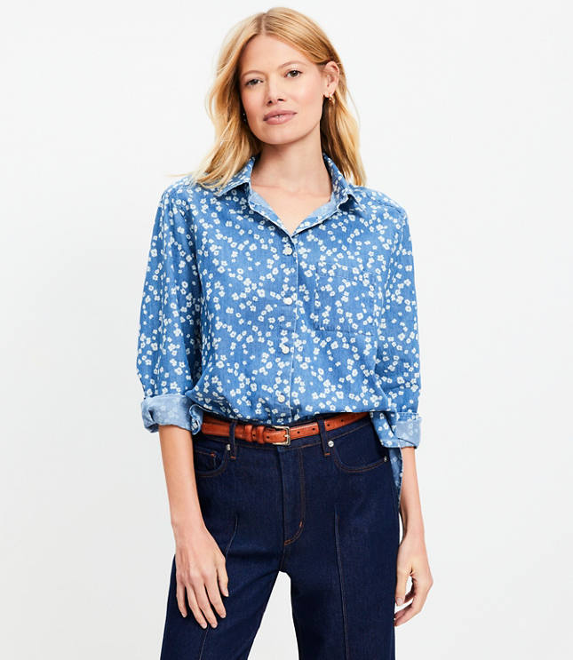 Bloom Chambray Everyday Relaxed Pocket Shirt