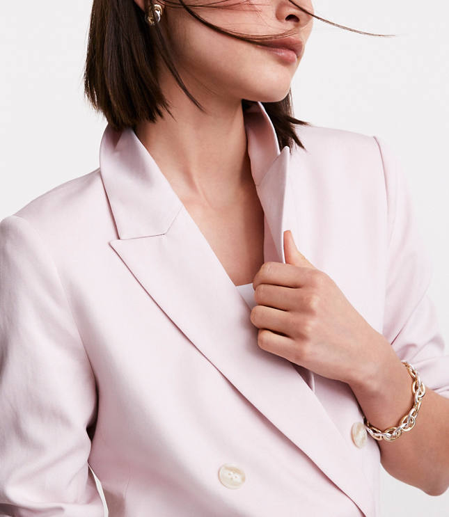 LOFT Versa Pure Spun Double Breasted Blazer