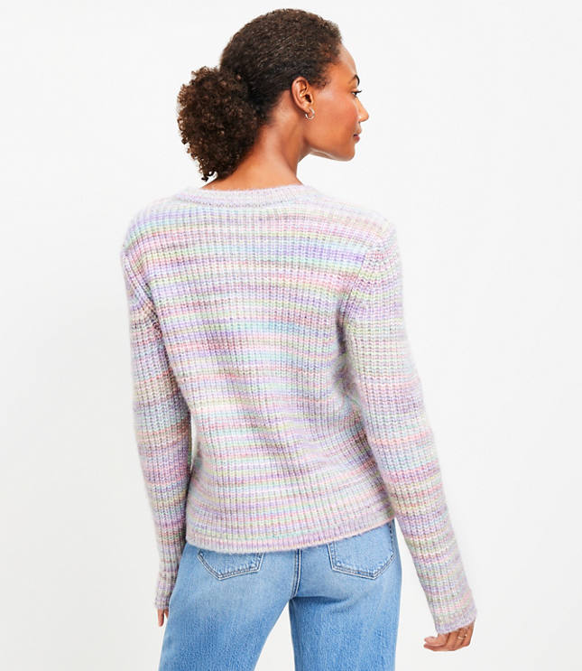 Petite Rainbow Spacedye Sweater