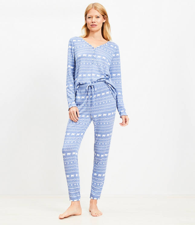 Polar Bear Henley Pajama Set carousel Product Image 2