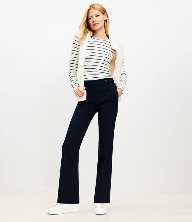 Tab Waist Sutton Boot Cut Pants