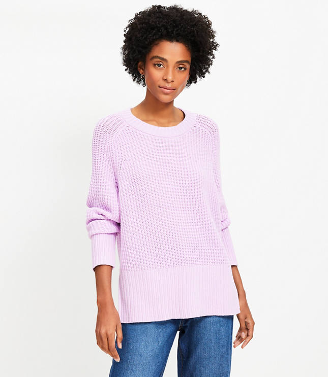 Ribbed Tunic Sweater