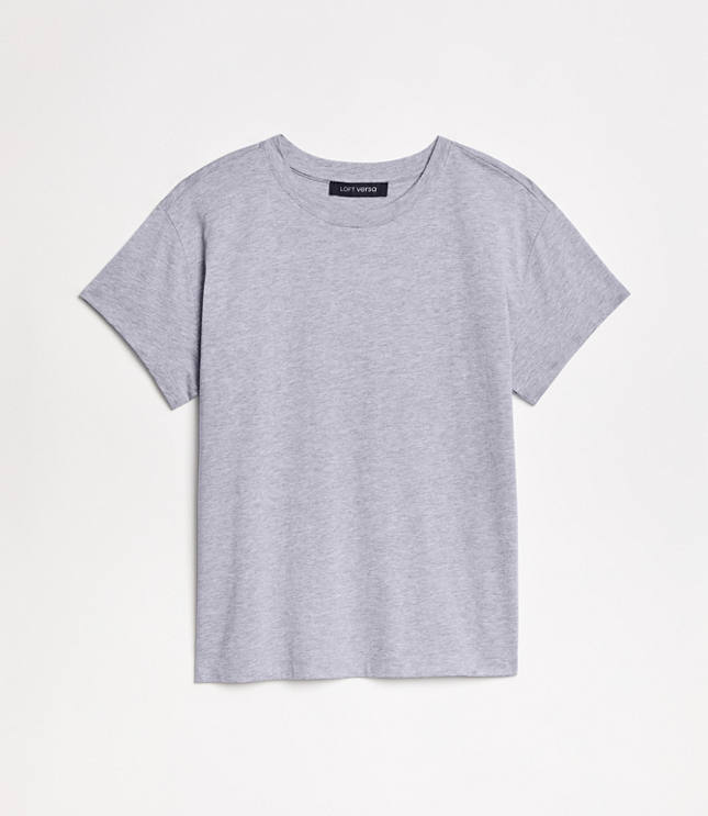 LOFT Versa Relaxed Jersey Crew Tee