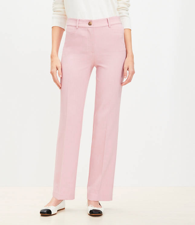 Petite Parker Straight Pants in Melange