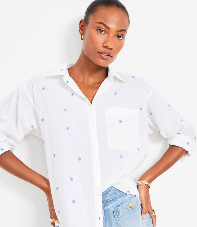 Swirl Everyday Oversized Pocket Shirt