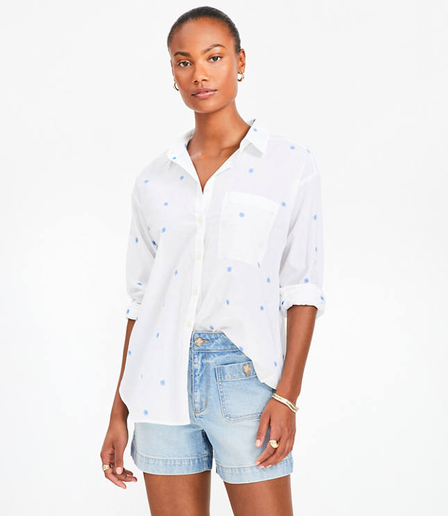Swirl Everyday Oversized Pocket Shirt