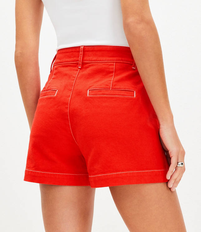 Palmer Denim Shorts Tamale Red