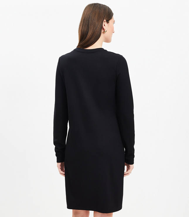 Side Button Long Sleeve Mini Dress carousel Product Image 3