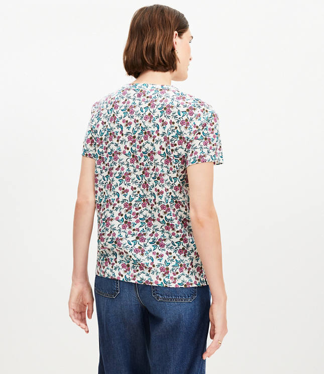 Floral Everyday Crew Tee