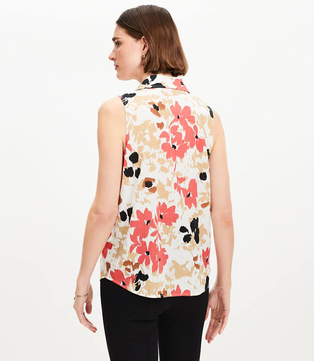 Gardenia Double Tie Collared Shell