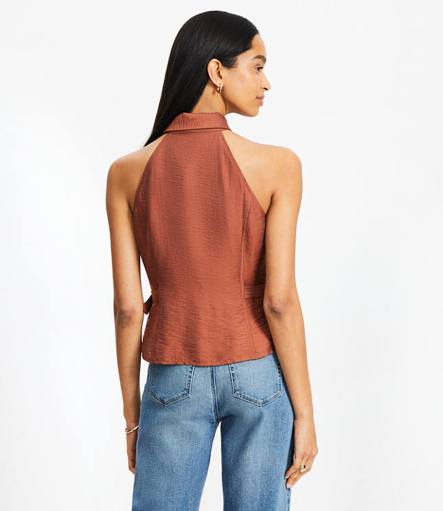 Belted Cutaway Vest Top