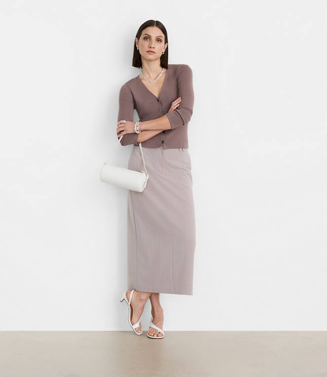 Petite LOFT Versa V-Neck Cardigan Top