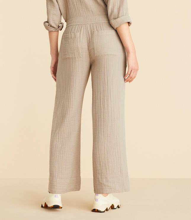 Lou & Grey Triple Cloth Wide Leg Pants