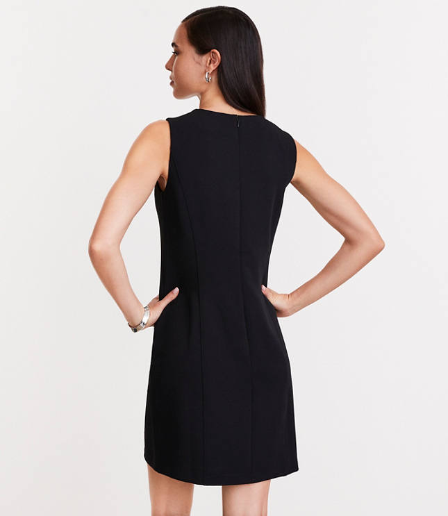 LOFT Versa Crepe Drape Mini Pocket Dress