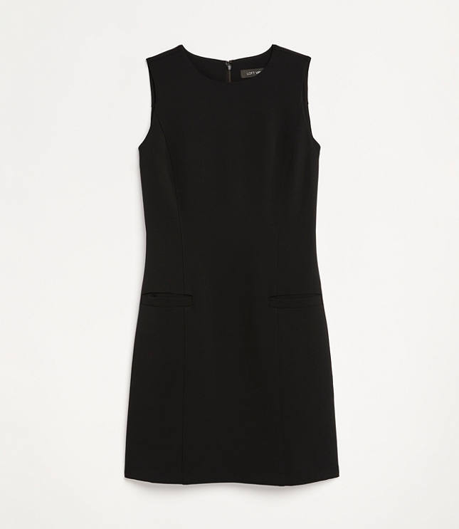 LOFT Versa Crepe Drape Mini Pocket Dress