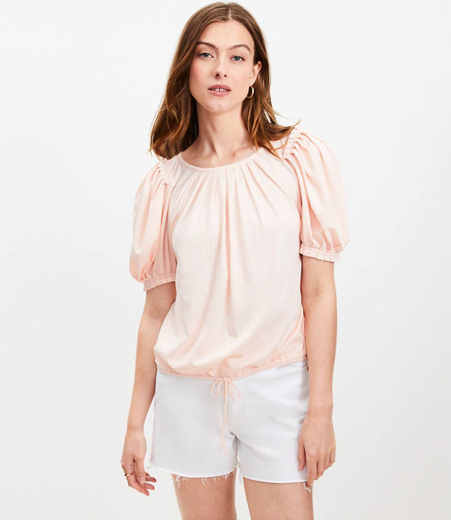 USAGI ONLINE限定カラー】ANNA PUFF TOP（シャツ/ブラウス