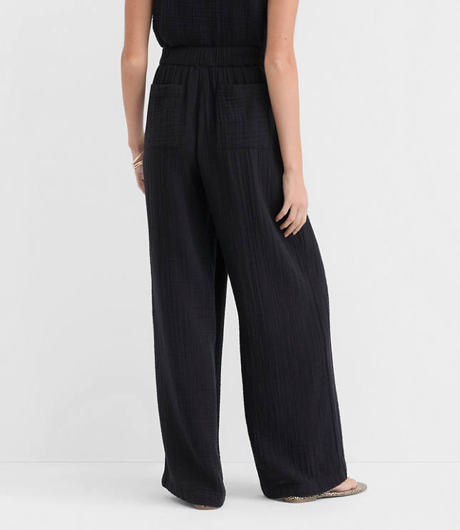 LOFT Beach Triple Cloth Wide Leg Pants