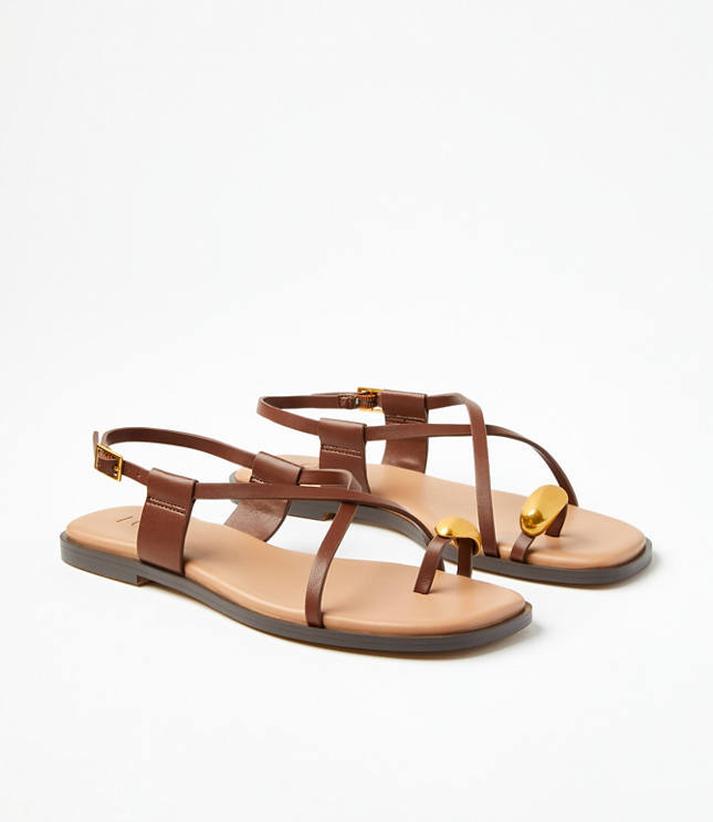 Metal Toe Ring Sandals