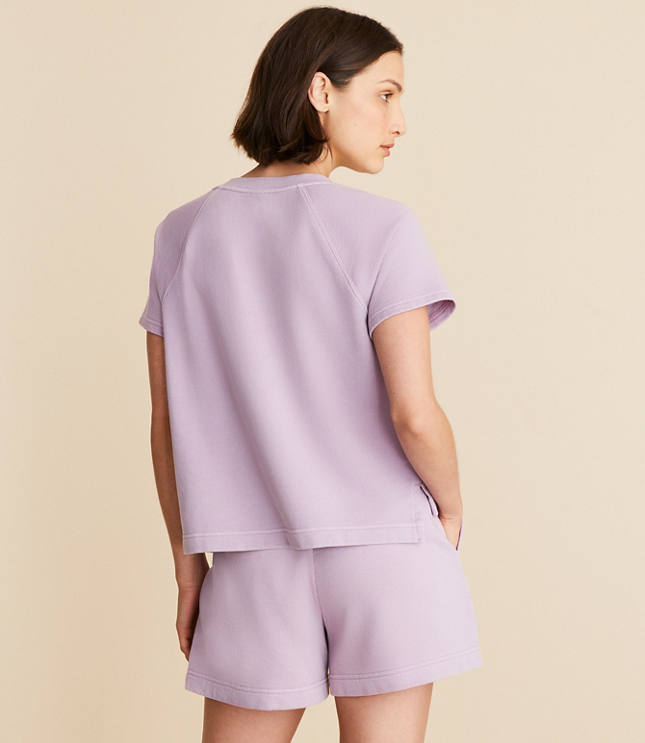 Lou & Grey Terrysoft Split Neck Tee carousel Product Image 3