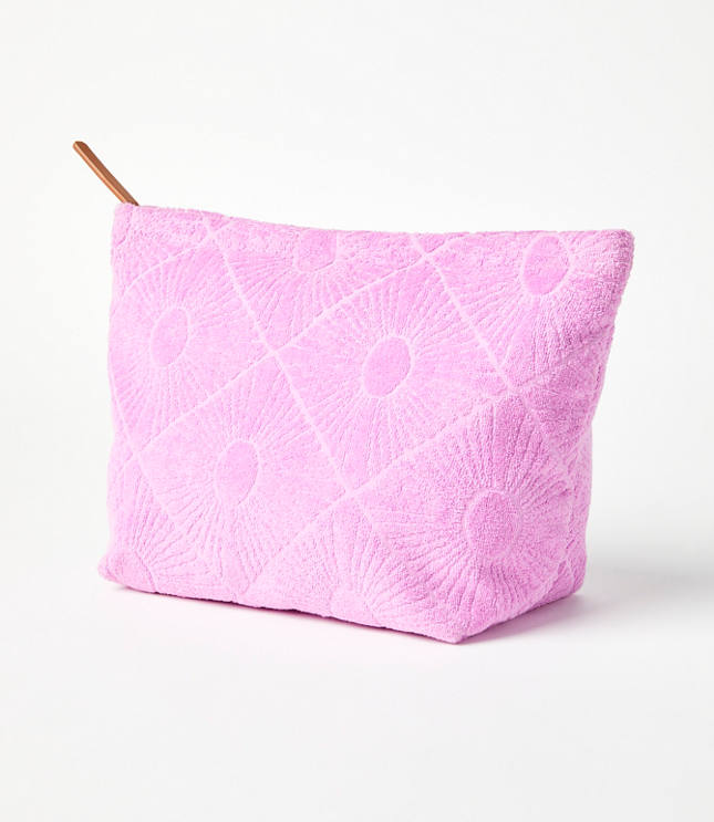 LOFT Beach Terry Zip Pouch