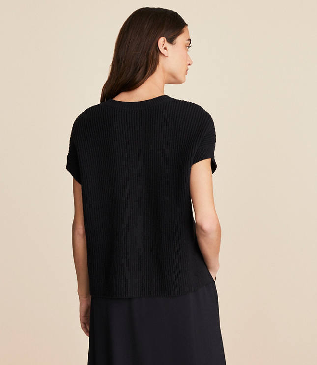 Lou & Grey Ribbed Pocket Wedge Sweater