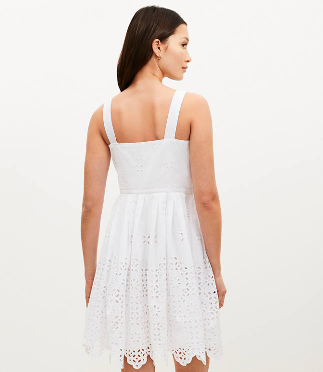 Eyelet Corset Mini Dress
