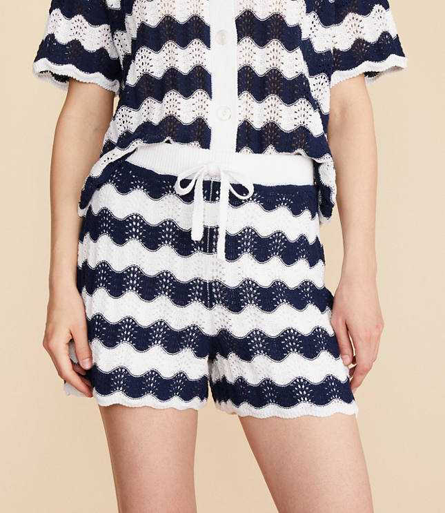 Lou & Grey Wavy Pointelle Shorts