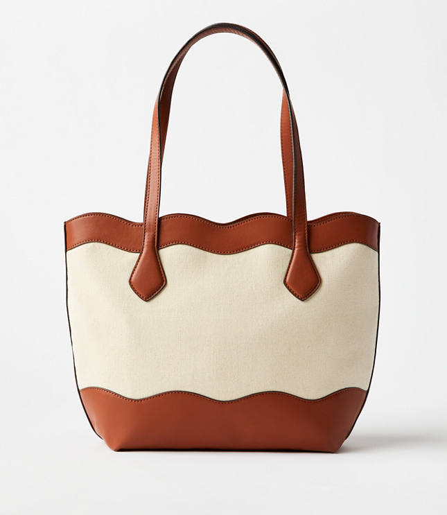 Wave Canvas Tote Bag