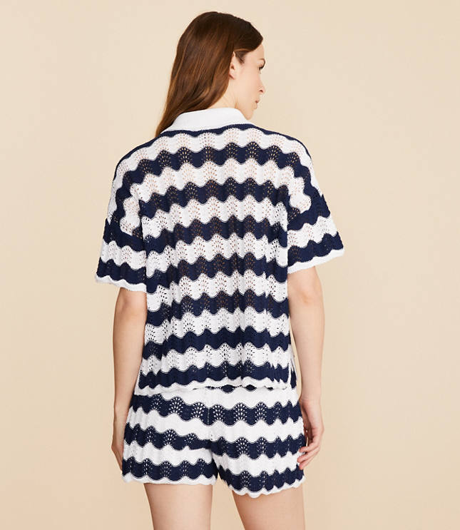 Lou & Grey Wavy Pointelle Shirt