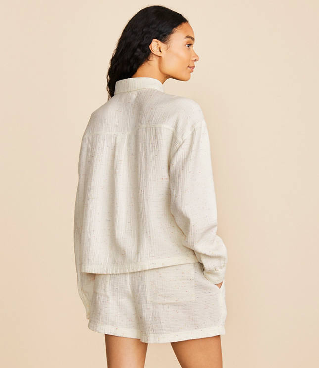 Lou & Grey Flecked Triple Cloth Pocket Shirt
