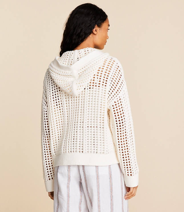 Lou & Grey Open Stitch Hoodie Sweater