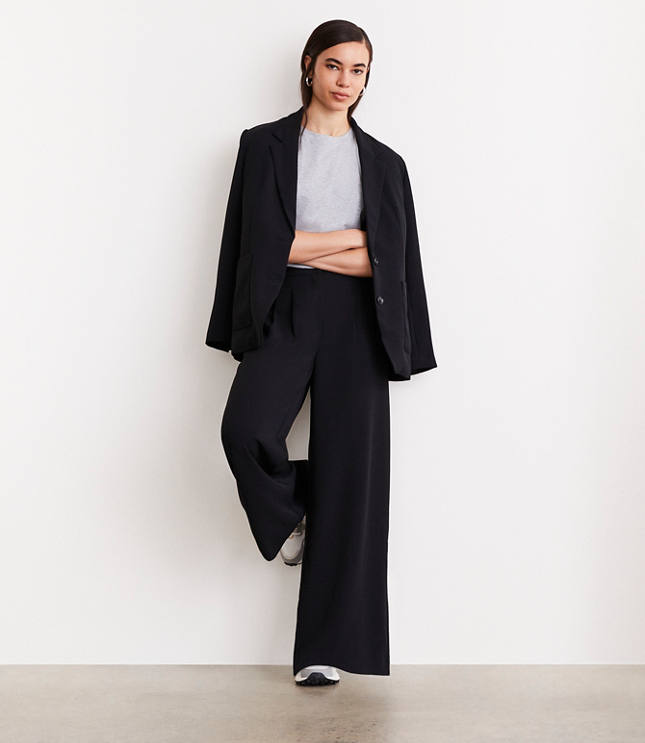 Petite LOFT Versa Relaxed Jersey Crew Tee