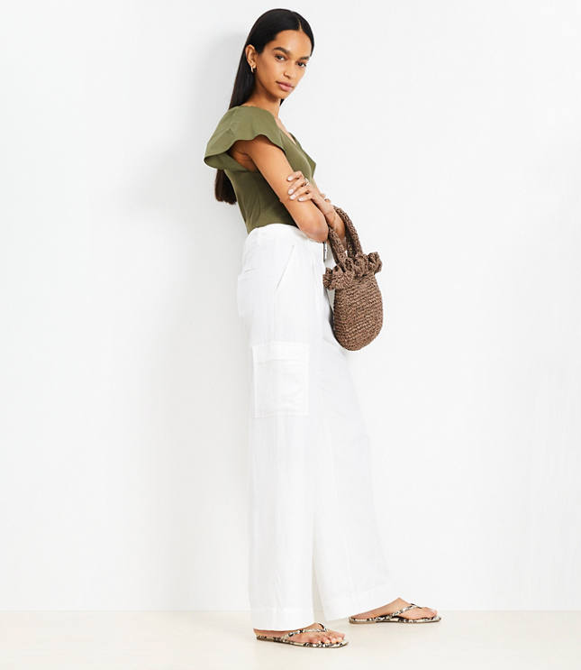 Linen Pants with Belt Loops | Loft