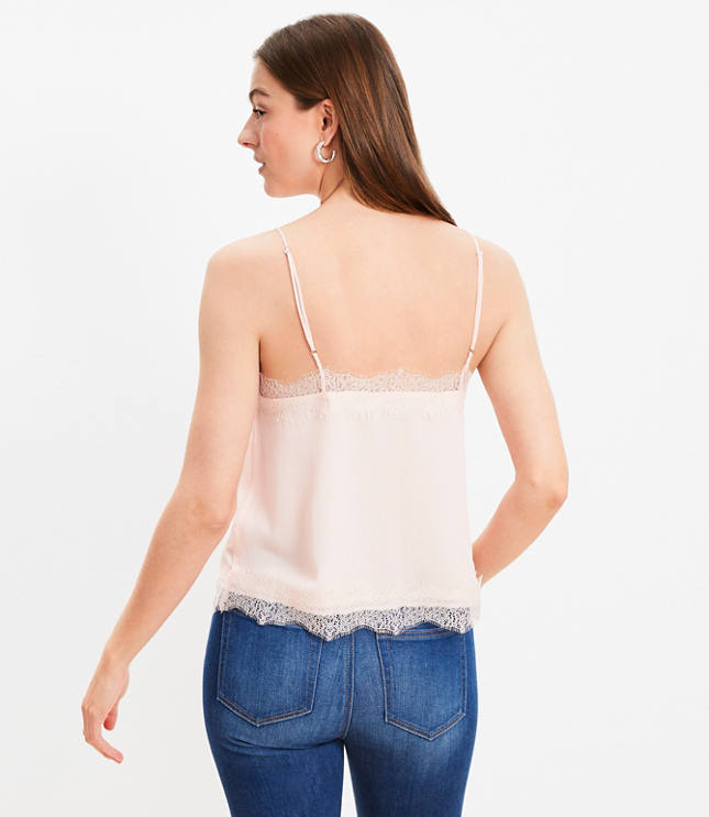 Lace Trim V-Neck Cami